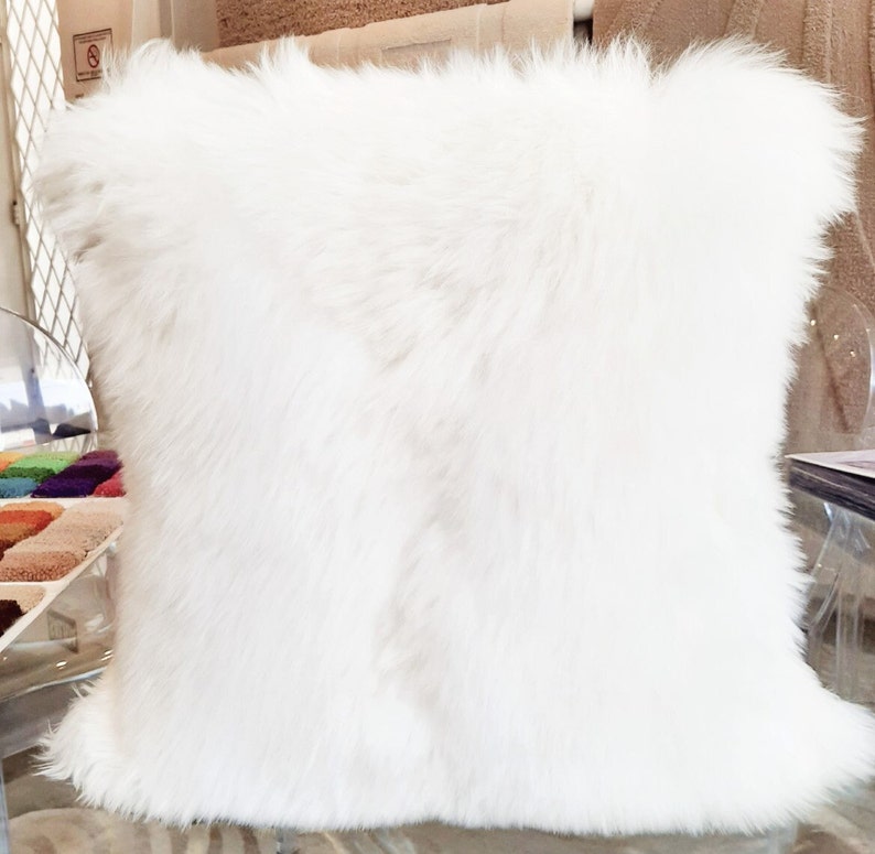 100% Baby Alpaca Fur Cushion Covers, pillow cover, fur pillow / Cushion alpaca / Alpaca fur image 7
