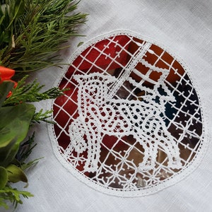 Bobbin lace pattern-Easter lamb