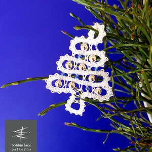 Digital Bobbin Lace pattern-small Christmas tree
