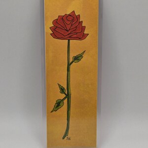 Hand Drawn Rose Bookmark for Pixie Dusting/Fish Extender Gifts