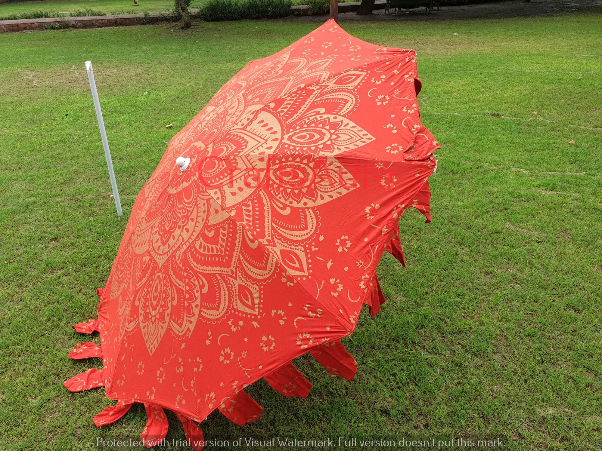 Indian Decorative Garden Umbrellas Big Garden Parasol Umbrella | Etsy
