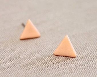 Coral Triangle Stud Earrings