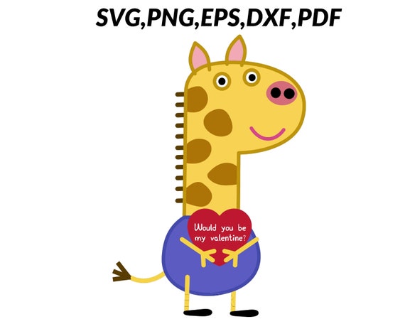 gerald giraffe peppa pig toy