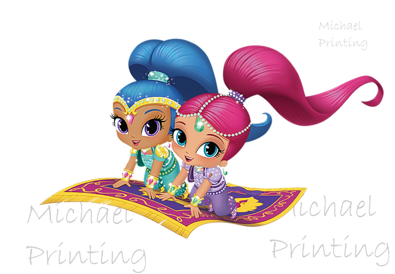 Shimmer And Shine clipart /Dxf /Eps/ Pdf /Png Cutting | Etsy