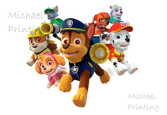 Instant Download included 5 extensions and vector PawPatrol Clipart Digital PNG Images Scrapbook Photos Cliparts