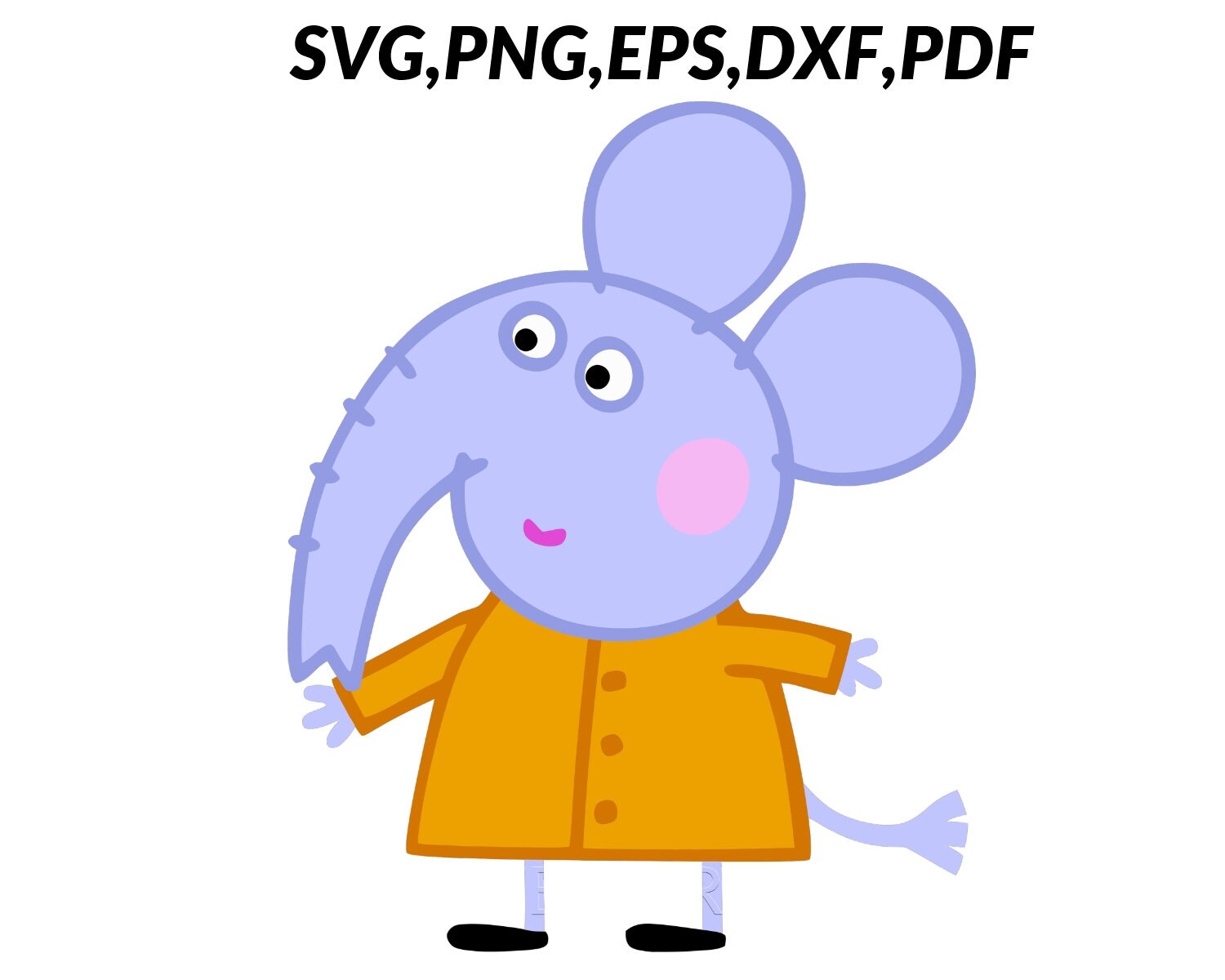 Emily Elephant Peppa pig svg Peppa pig png Peppa pig | Etsy