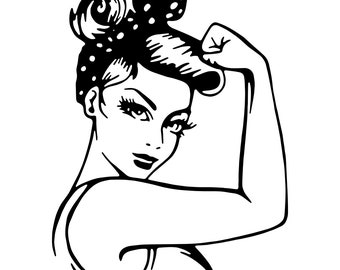 Download Rosie The Riveter Svg Etsy