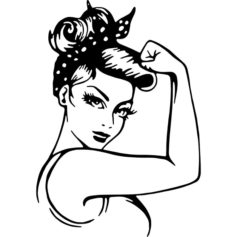 Rosie The Riveter SVG Digital Download PNG EPS Jpeg | Etsy