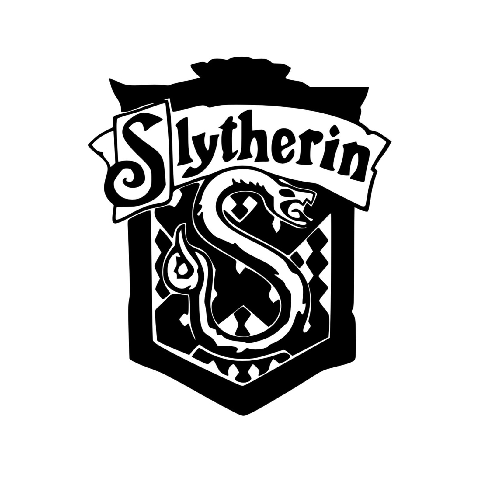 Slytherin Crest Harry Potter / de coche Etsy
