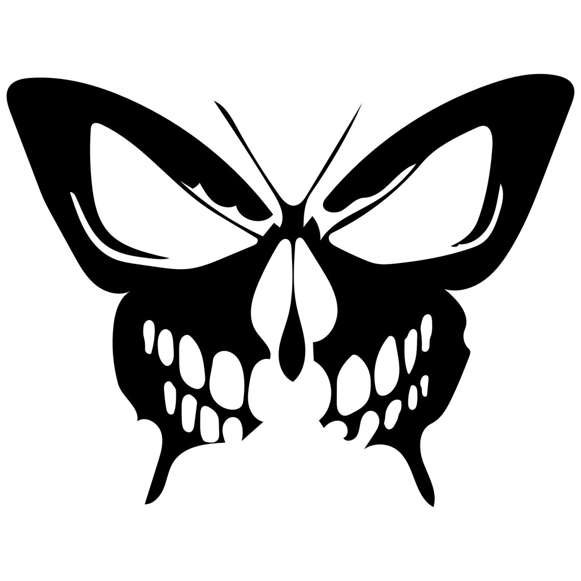 Download Skull Butterfly SVG Digital Download PNG EPS Jpeg | Etsy