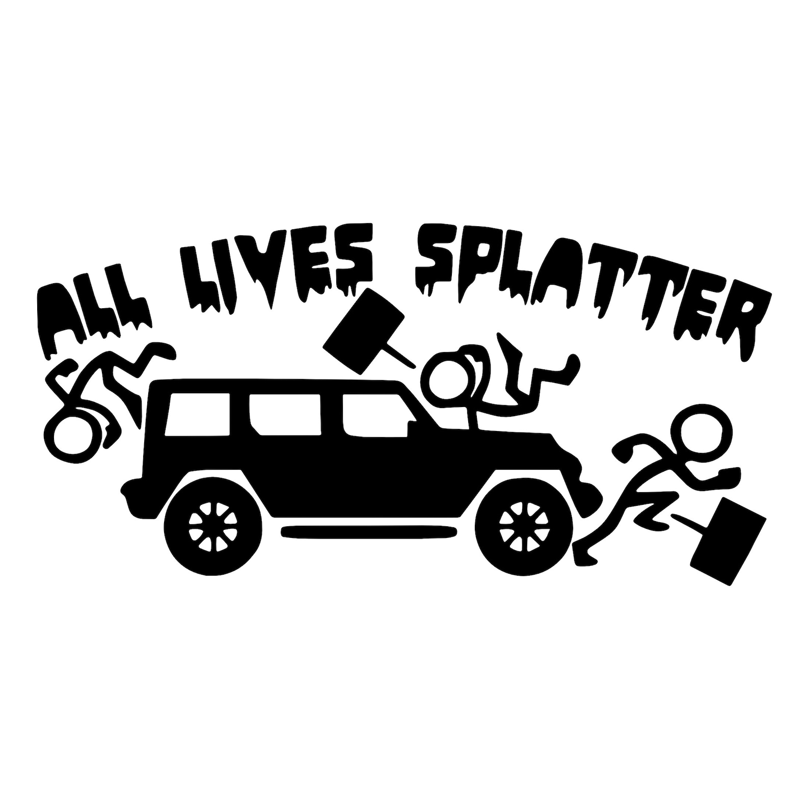 All Lives Splatter Vinyl Decal Truck Vinyl Decal Car Decal | Etsy