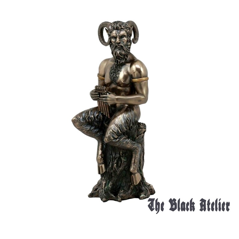 Greek Divinity God of the Woods and Mountains Satyr Statue Etsy