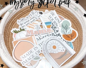Mystery Sticker Pack| Vinyl Sticker, Cute Sticker, Feminine Sticker, Laptop, Mirror Sticker, Car Sticker, Die Cut
