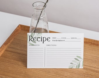 Minimalist Recipe Cards | Pack of 15, Lemon, Minimalist, Spotted, Holiday, House Warming Gift