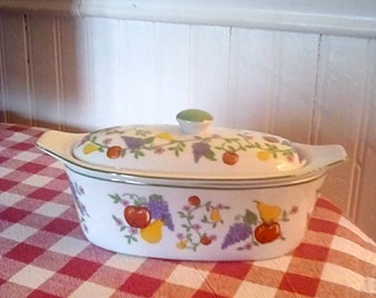 Vintage casserole butter dish three piece set