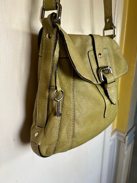 Fossil Olive Green Leather Crossbody Purse - image 4