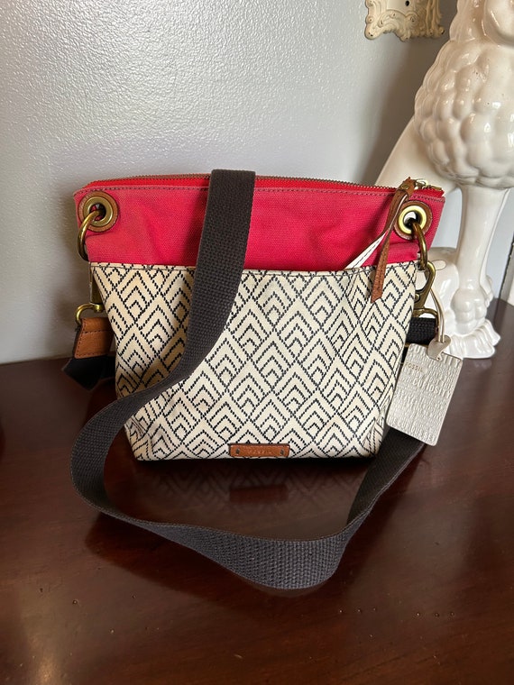 Fossil Keely Coated Canvas Crossbody Shoulder Bag Purse Etsy