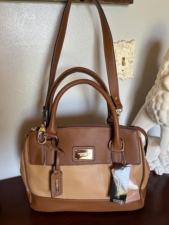 Tignanello Honey/Cognac leather satchel new with t
