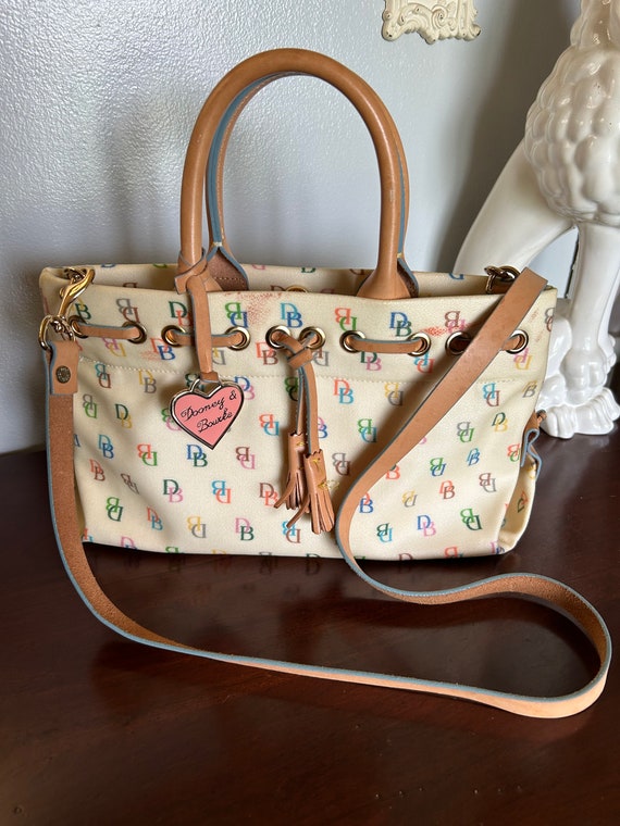 Dooney and Bourke Y2K small coated canvas satchel