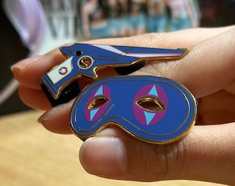 MCR Enamel Pin | danger days mask and blaster fun ghoul frank iero helmet mikey way ray toro gerard black parade three cheers emo gift
