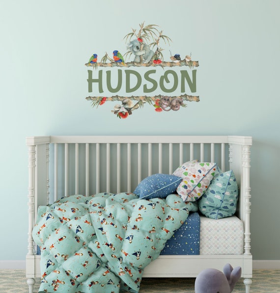 Australian Animals Wall Name Plaque Etsy