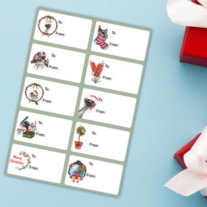 Etiquetas de regalo de Navidad – Tema australiano