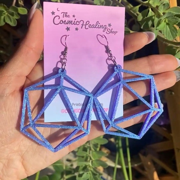 Odesza Earrings Sm, Med, Large, XL Size Options Pick Your Color(s) 3D Printed Plant Based Plastic Festival Fashion Rave EDC EDM