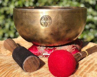 Full Moon Singing Bowl from Nepal - For Group Sound Healing sessions and Meditation Purpose - Best for Sound Healers SALE