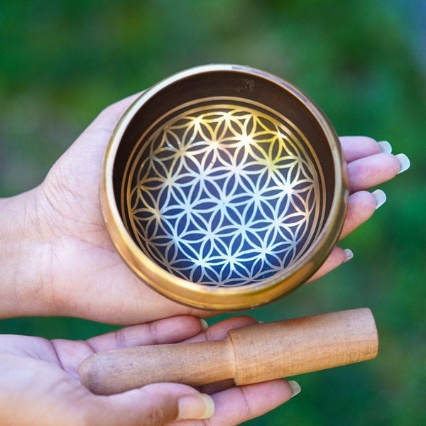 Special Singing Bowl | Seed of life Singing Bowl for healing - Best for Spirituality and Meditation