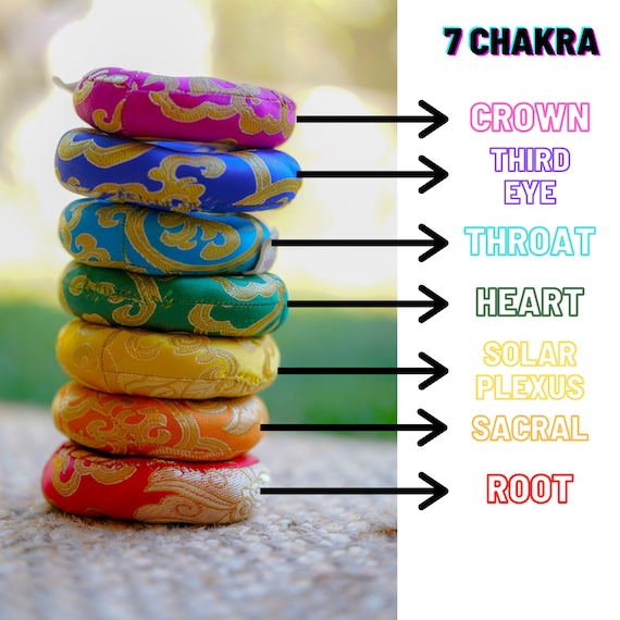 7 Chakra Singing Bowl Cushion | Vegan Meditation Accessory