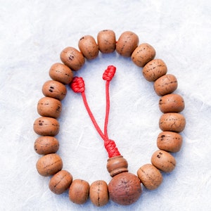 Armbänder aus natürlichen Bodhi Samen Perlen | Handgefädelte feinste Perle aus Nepal