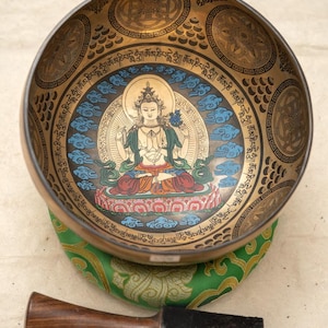 Singing Bowl of Infinite Compassion | Handcrafted  Tibetan Sound Bowl for Heart Chakra Healing, Emotional Balance, and Meditation