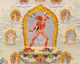 Vajrayogini Thangka Painting | Tibetan Buddhist Dakini Art for Wisdom, Transformation & Spiritual Practice