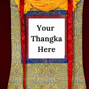 Thangka Brocade Embroidery | Best for Spiritual Wall Hanging Decor | Tibetan Buddhist Artwork