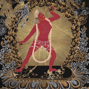Vajrayogini Thangka Painting | Tibetan Tantric Deity | Handpainted Spiritual Art | Empowerment & Transformation Decor