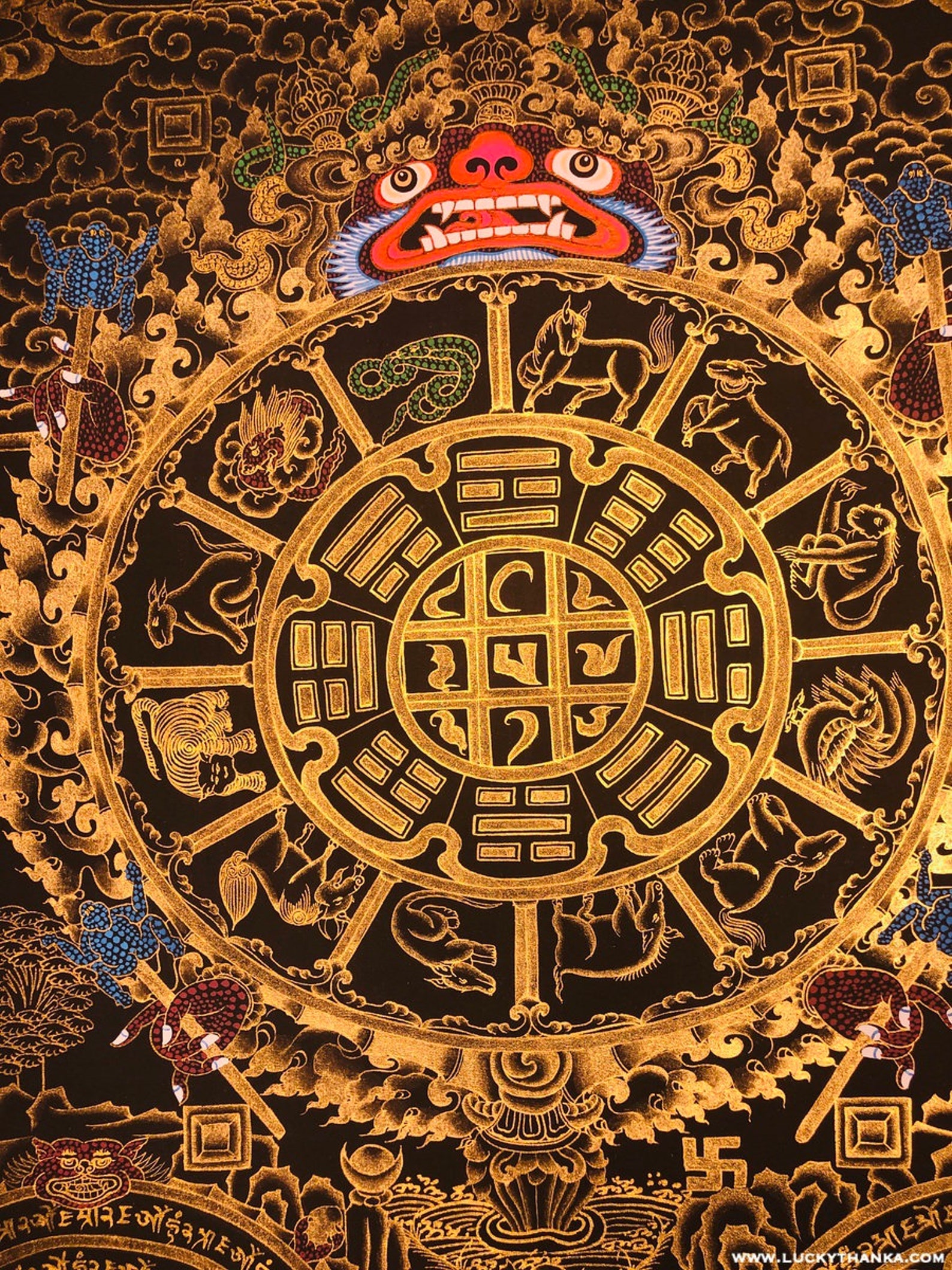 tibetan-astrology-calendar-thangka-losar-new-year-tibetan-etsy-uk