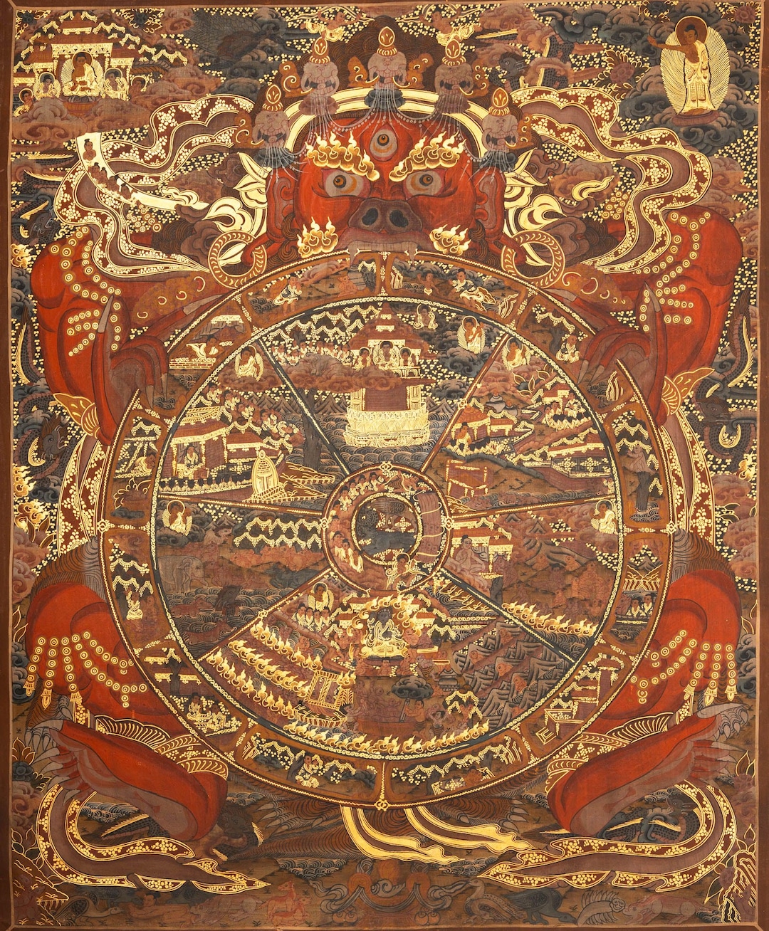 仏教美術 古玩 タンカ 額装 il_1080xN.7119647247_ffrd.jpg