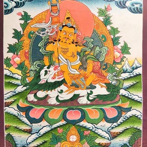 Small size Buddhist art - Zambala Thangka | Tibetan arts and craft for spiritual wellbeing