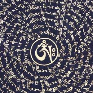 Handpainted Om Mandala on Wall decor.