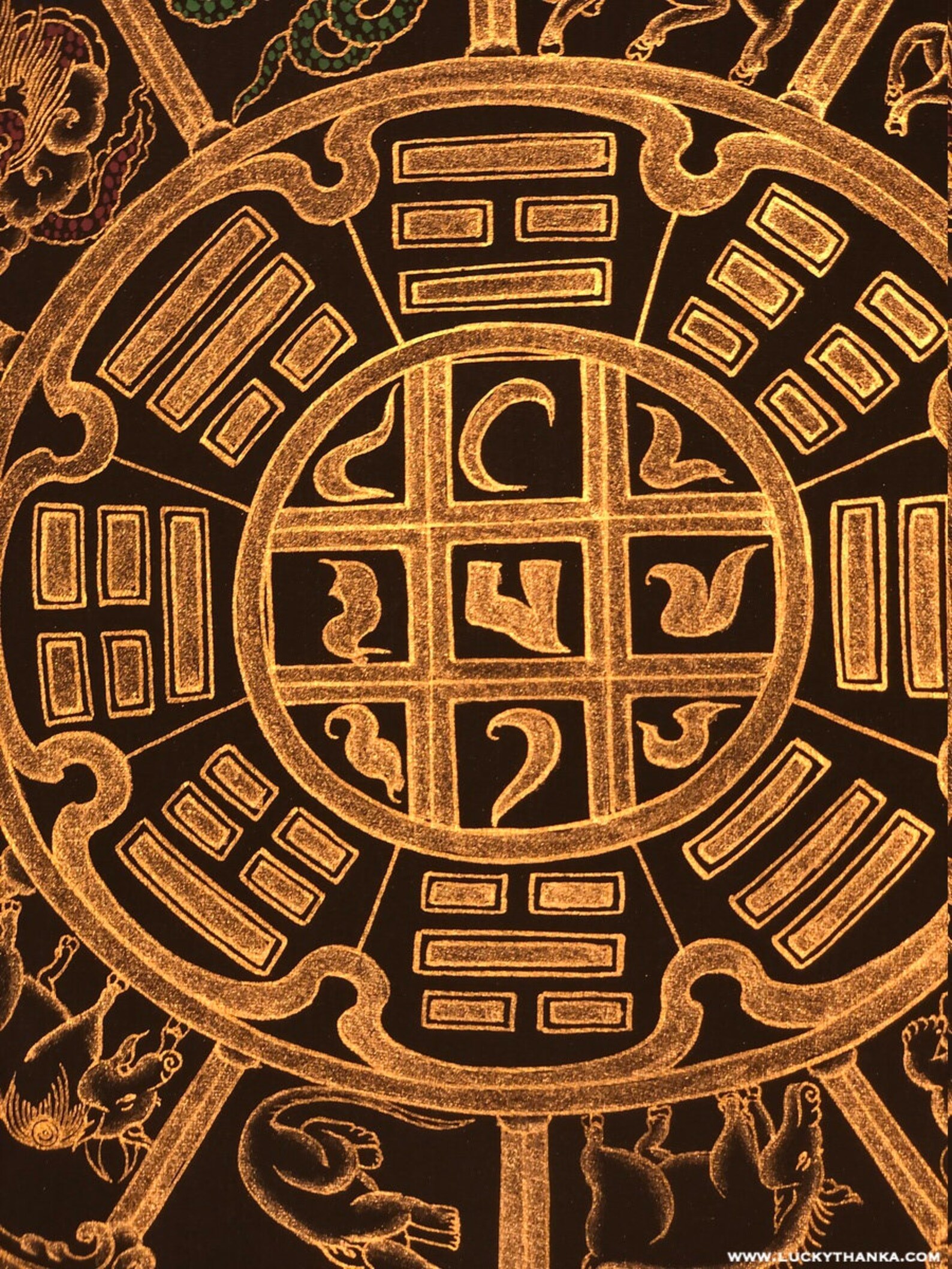 Tibetan Astrology Calendar Thangka Losar New Year Tibetan Etsy Singapore