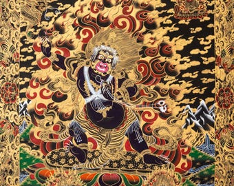 タンカ（チベット仏教） タンカのポスター Guru Rimpoche（チベット仏教開祖） の通販