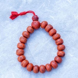 Calming & Meditation Bodhi Seed Bracelet - Natural Beads hand strung from Kavre, Nepal