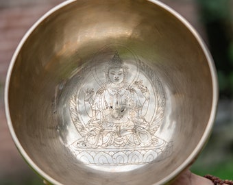 Chengresi Art Singing Bowl | Sound Healing Tibetan Singing Bowl for meditation and spiritual practice