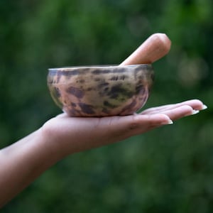 Tibetan Handmade Singing Bowl | Chakra Healing Bowl for Meditation and Healing | Ideal for Yoga and Meditation Enthusiast