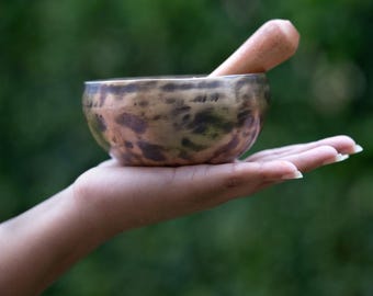 Tibetan Handmade Singing Bowl | Chakra Healing Bowl for Meditation and Healing | Ideal for Yoga and Meditation Enthusiast SALE