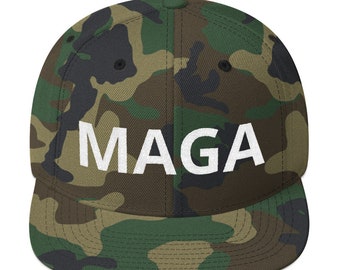 MAGA Make America Great Camo Snapback Hat