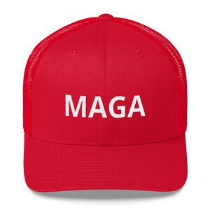 MAGA Präsident Trump Make Amerika Great Red Trucker Cap