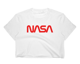 NASA Worm Astronauts Women's Crop Top