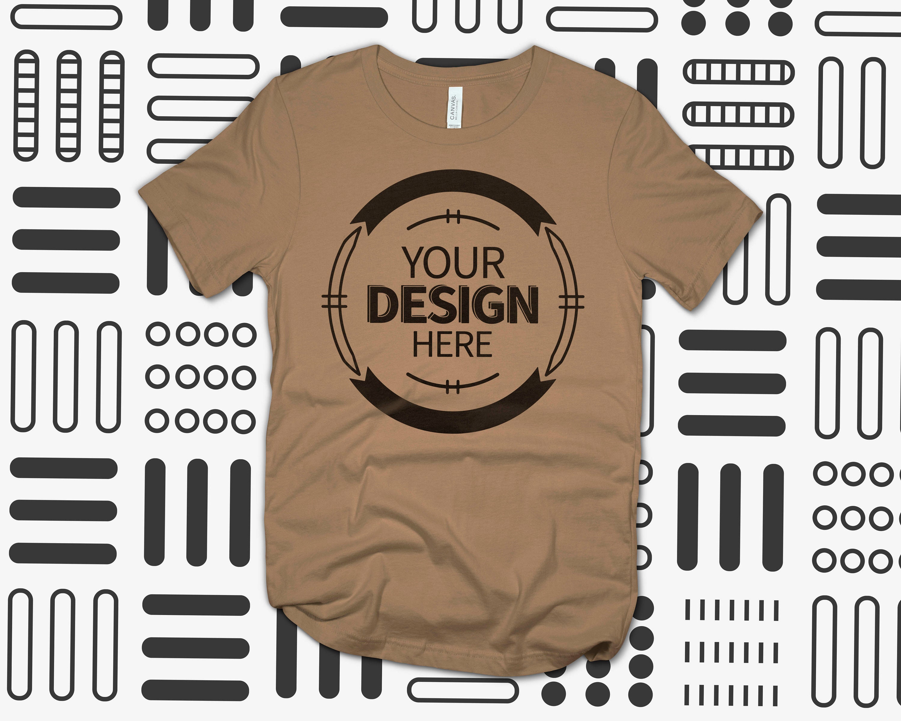 Bella Canvas 3001 Tshirt Mockup Pebble 