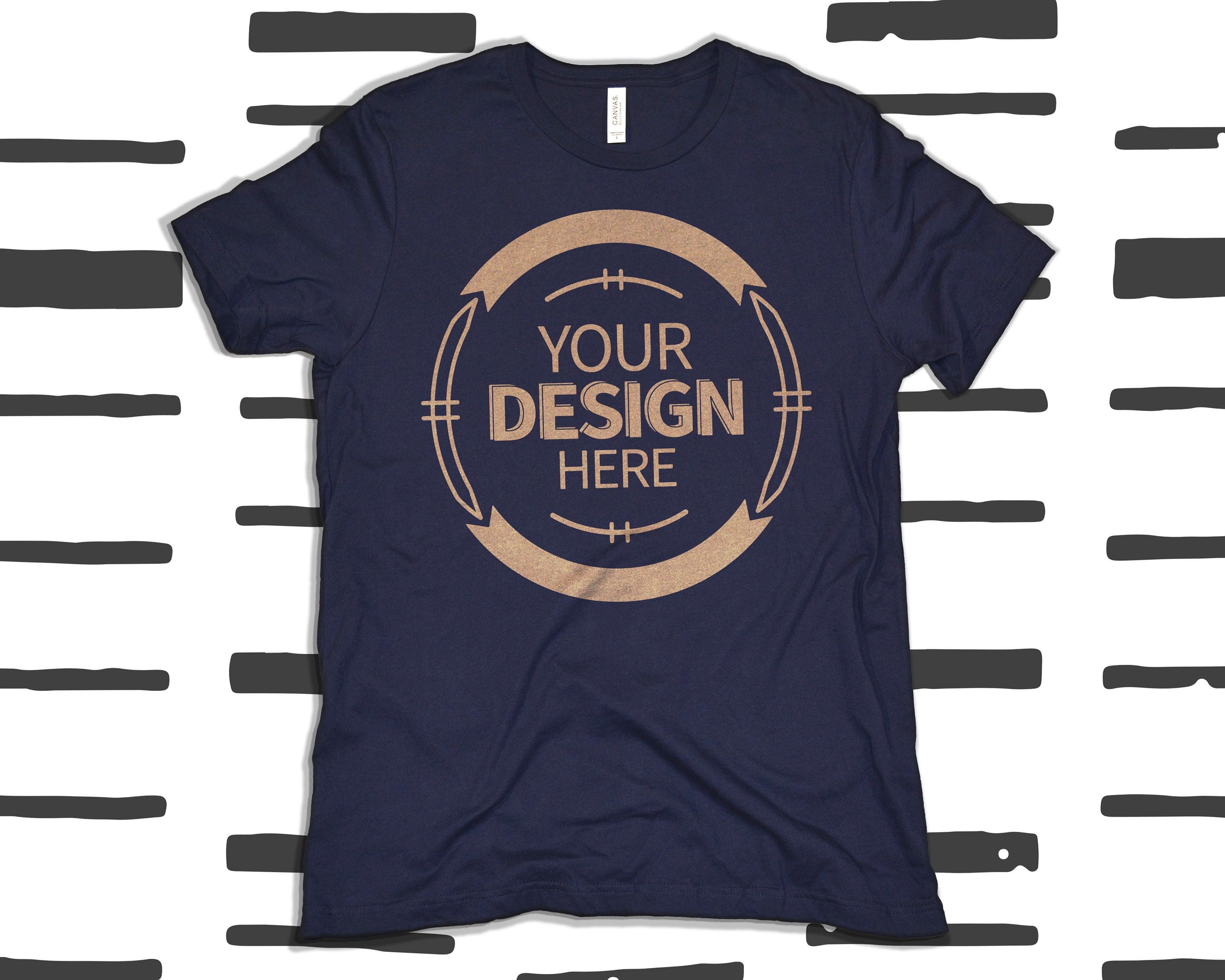 Bella Canvas 3001 Tshirt Mockup Navy Color Code Hi Resolution Etsy